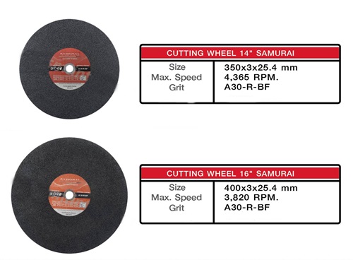 ใบตัด  14"/16"  CUTTING DISC  SAMURAI