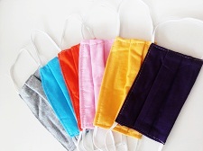 ผ้าปิดจมูก คละสี 2 ชั้น  : ราคา 25 บาท / โหล