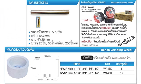 เพชรแต่งหิน  หินเจียรนัยรูเกลียว หินถ้วยขาวขัดพื้น