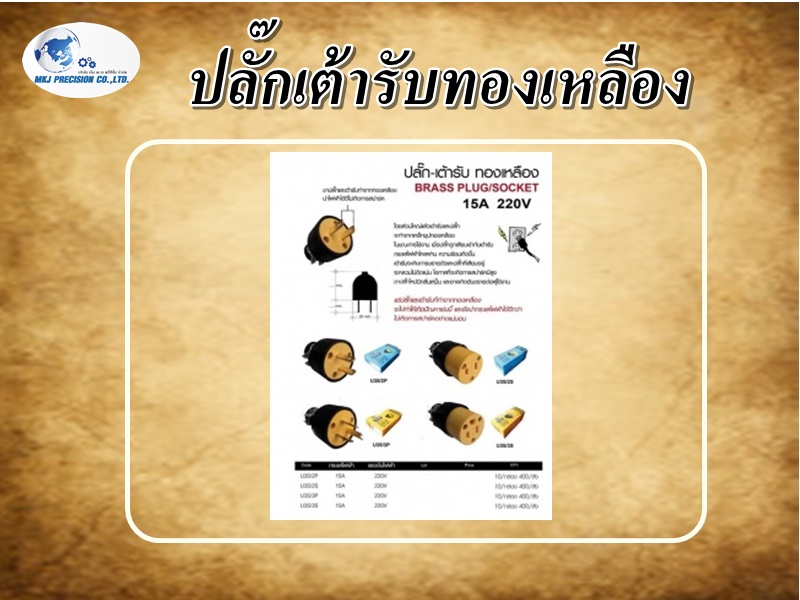 ปลั๊กเต้ารับทองเหลือง